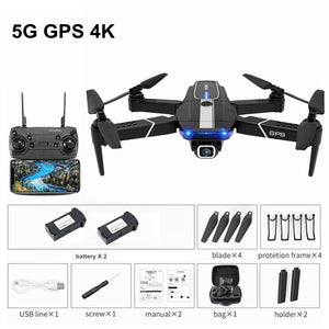 FEMA E525 E525S GPS Drone with 4K / 1080P 5G Wifi FPV HD Wide Angle Camera Foldable Mini Dron RC Quadcopter Follow Me VS E520S